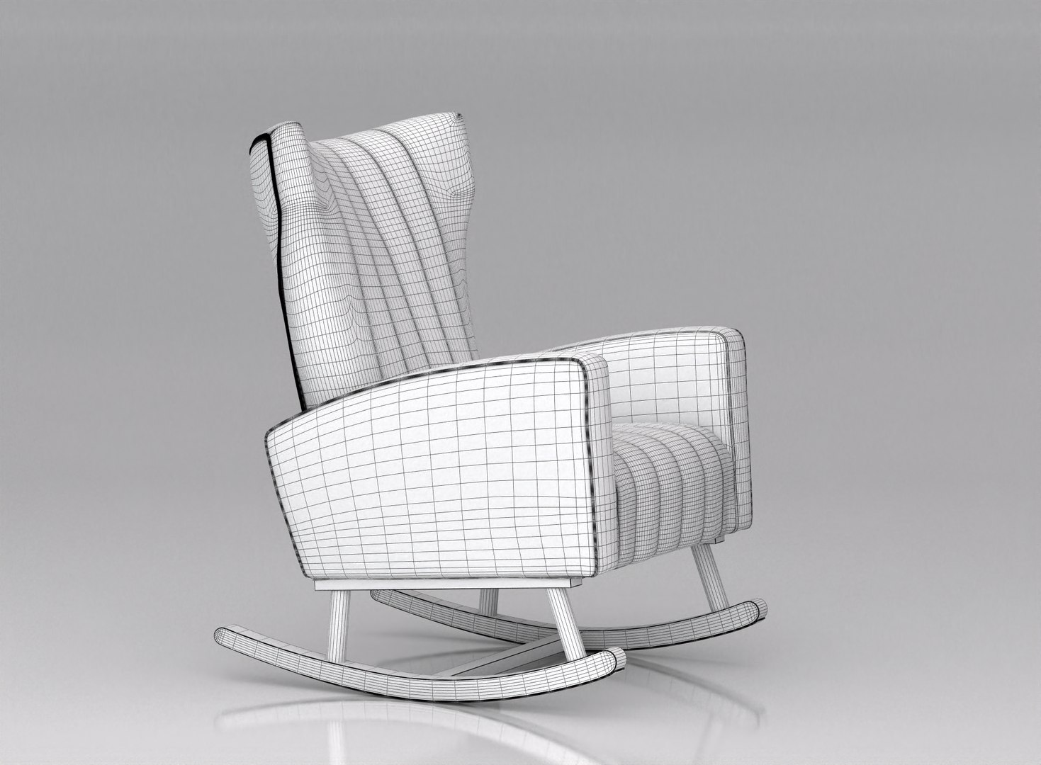 Rocking Chair Model - TurboSquid 2354478
