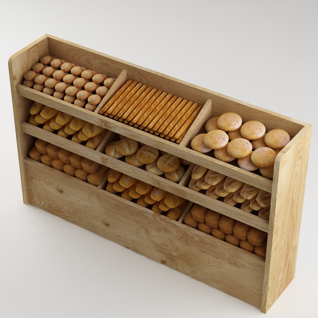 Bread Shelf Model - TurboSquid 1284854