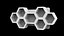 Honeycomb Wall Shelf 3D Print Model