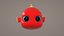 Pez rojo aparejado (animado)