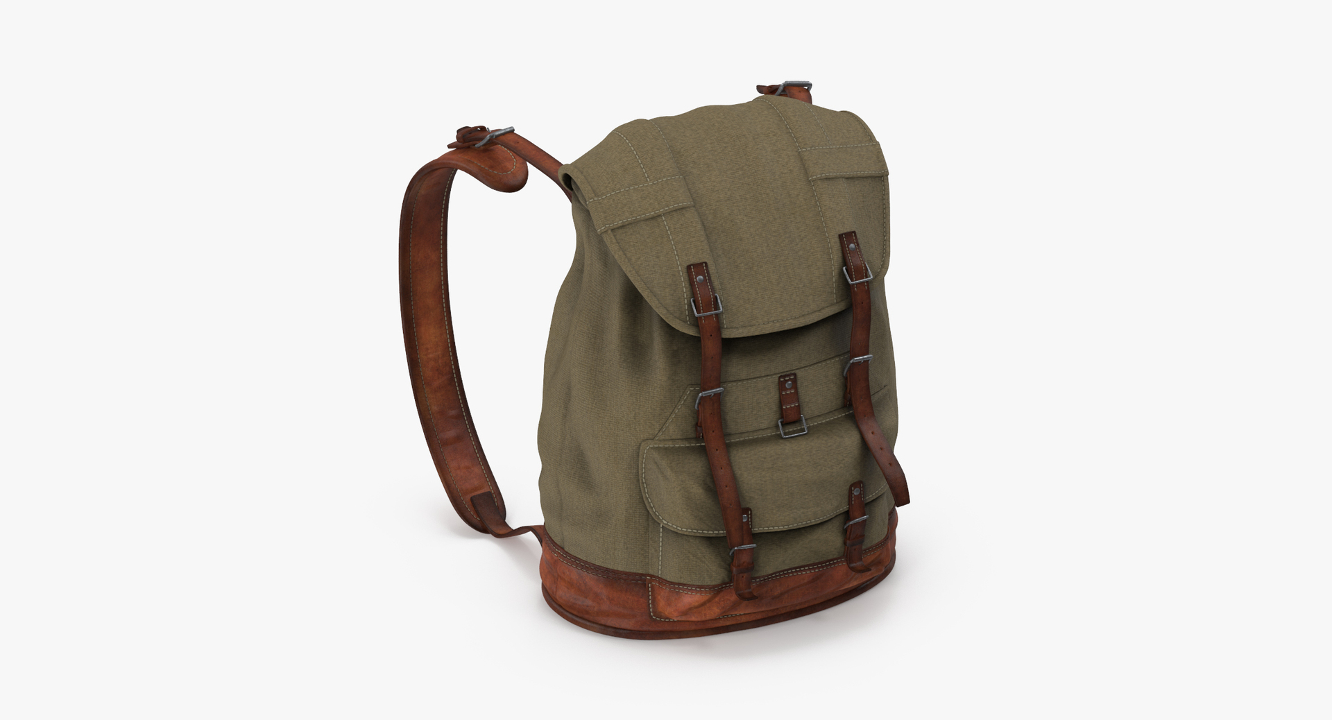 3d Model Standing Travel Backpack