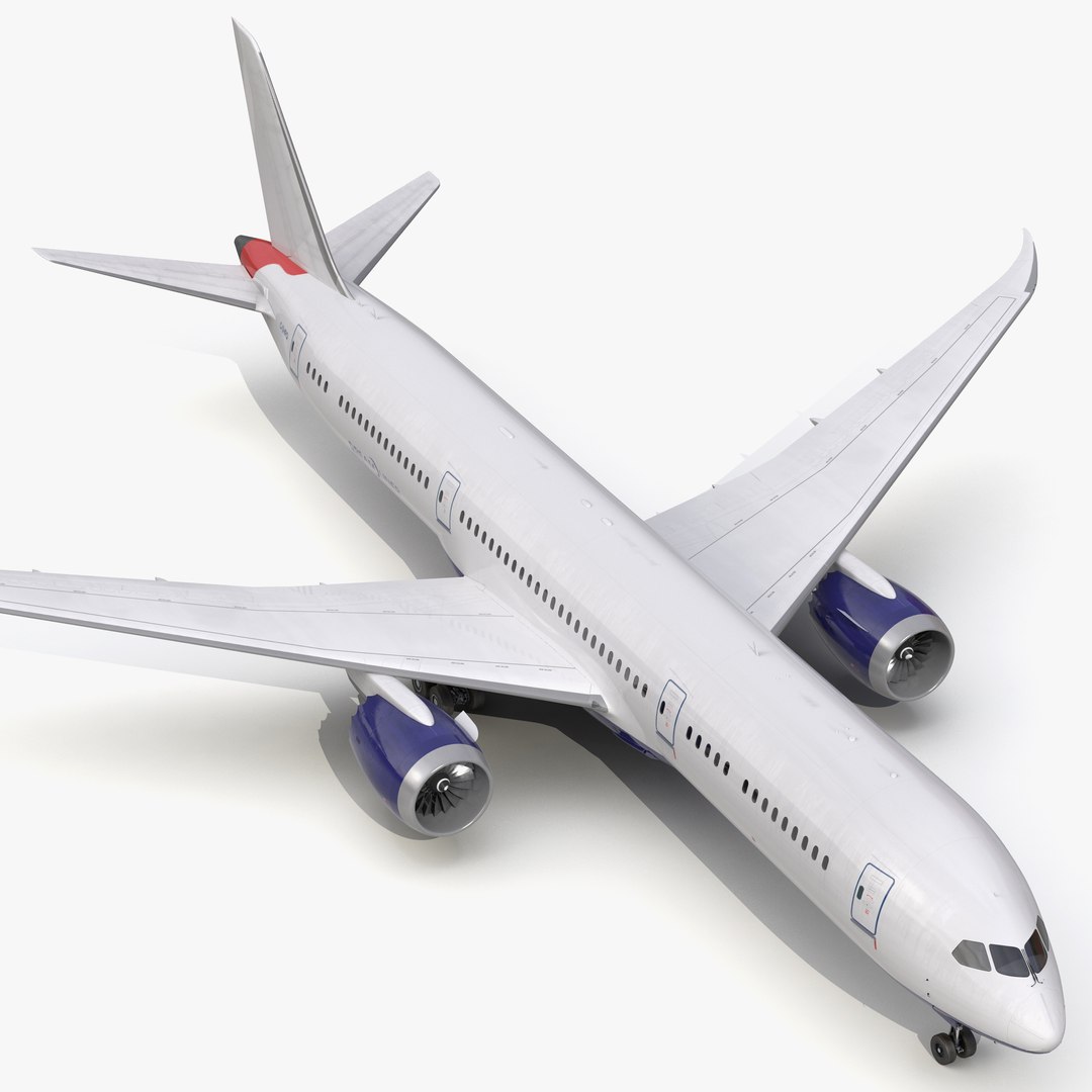 Boeing 787-9 Dreamliner Generic 3D model preview