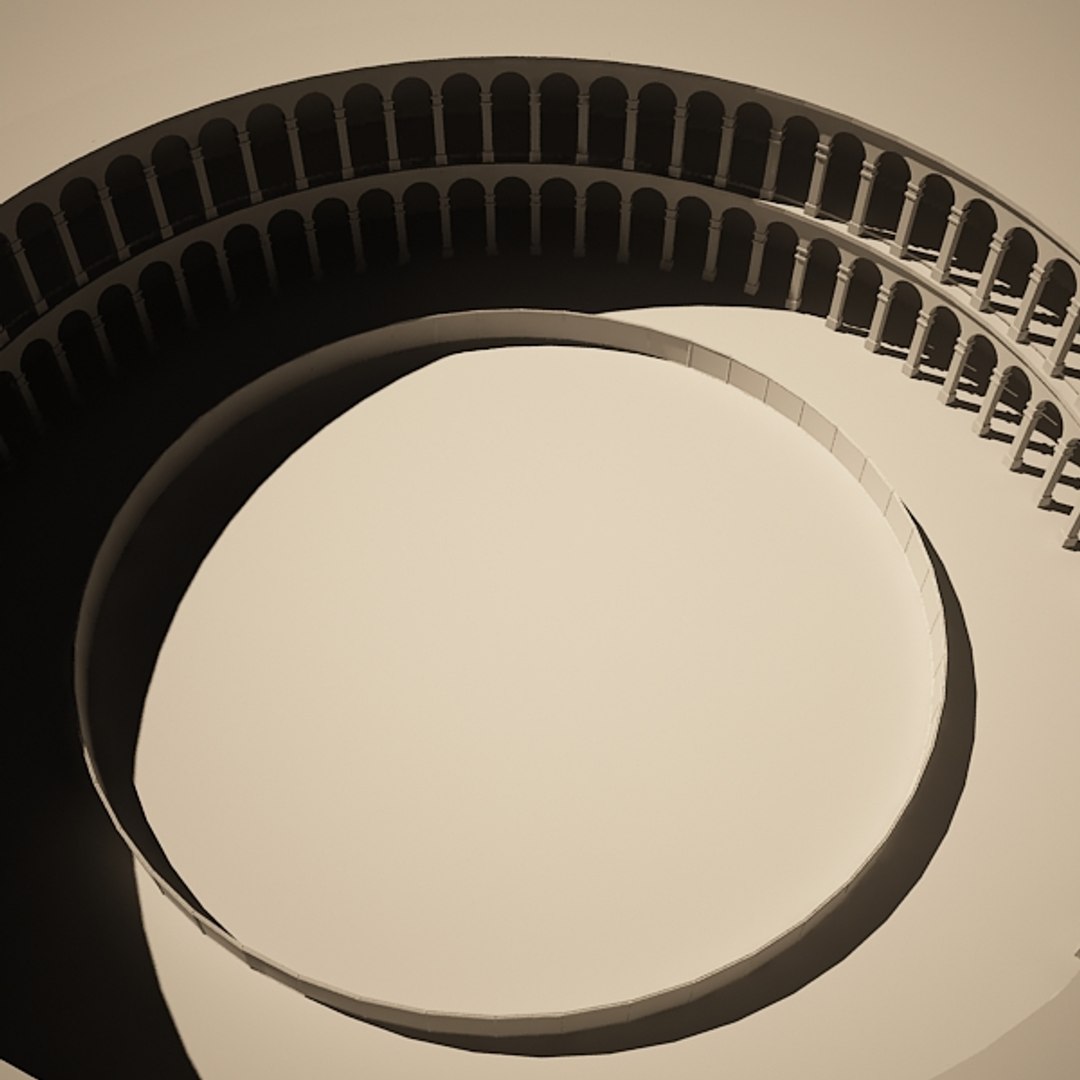 3d Model Simple Amphitheater Gladiator