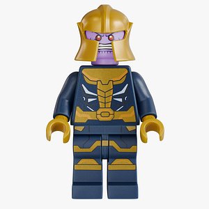 Realistic Lego Figure Thanos Cinematic Character