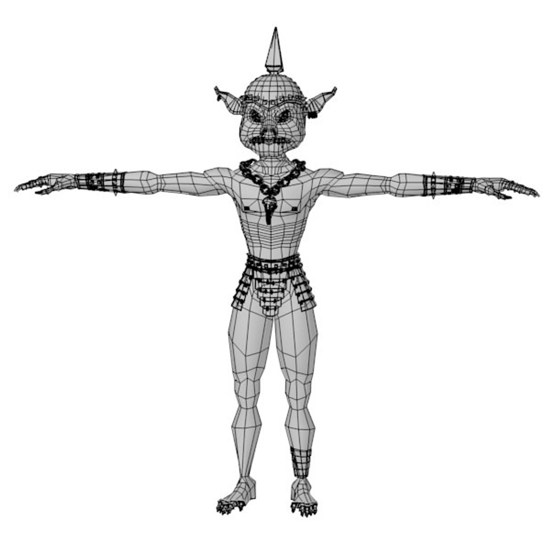 3d Model Of Goblin Rig
