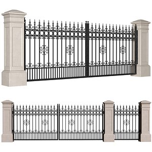 Entrance Forged Gates in classic style