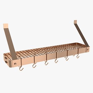 Kitchen Shelf Wall Utensil Holder Copper