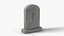 Weathered Arched Tombstone with Cross Relief - Halloween Graveyard Prop