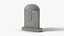 Weathered Arched Tombstone with Cross Relief - Halloween Graveyard Prop