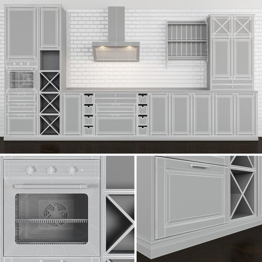 Kitchen bodbyn 3D model - TurboSquid 1390011