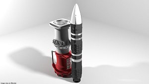 3D model rocket