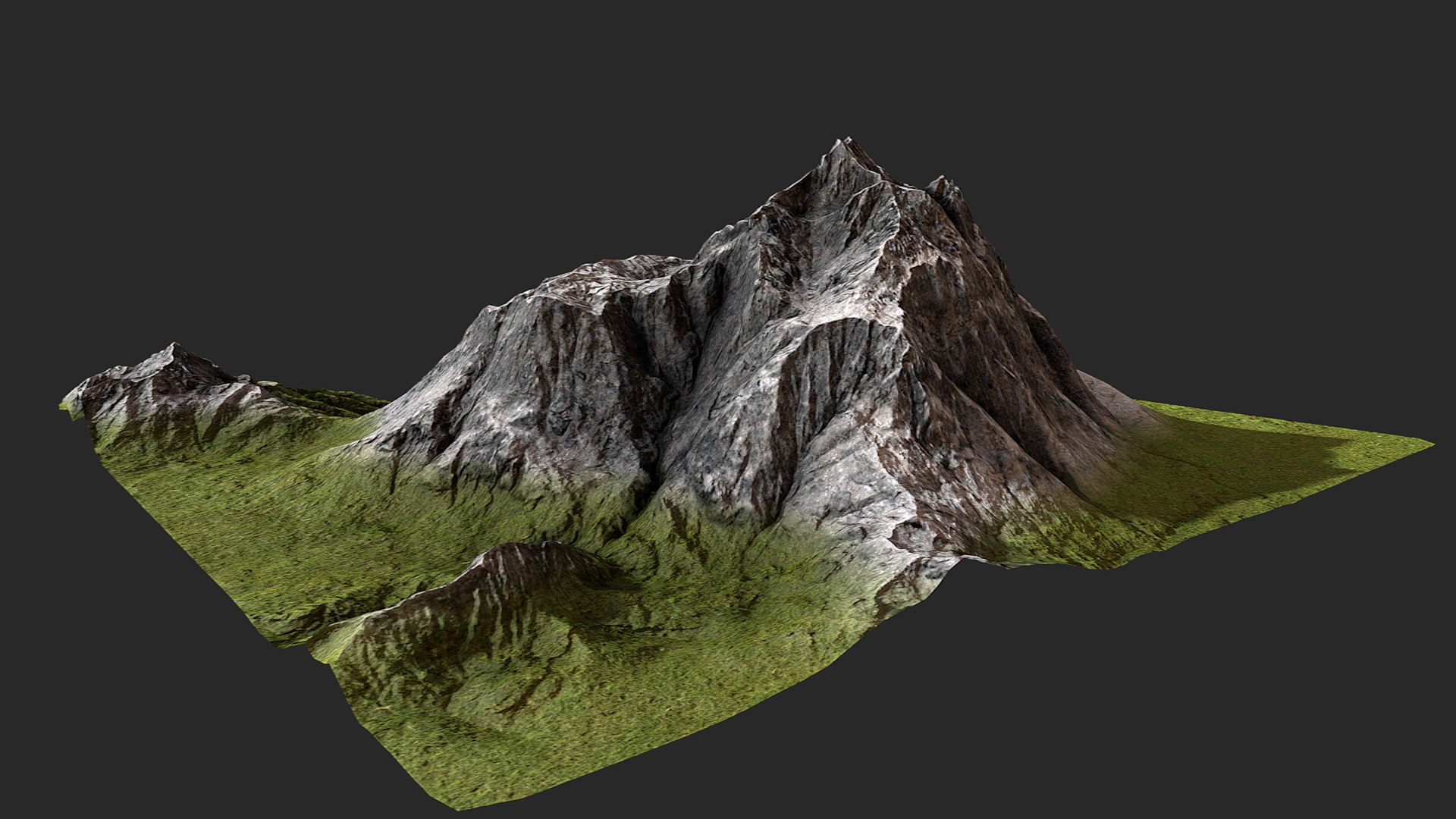 3d Mountain Pbr Games - Turbosquid 1405123