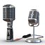 studio microphones 2 stand 3d 3ds