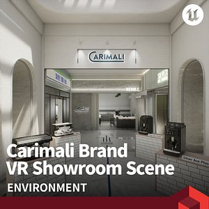 Carimali Brand VR Showroom Scene 3D model