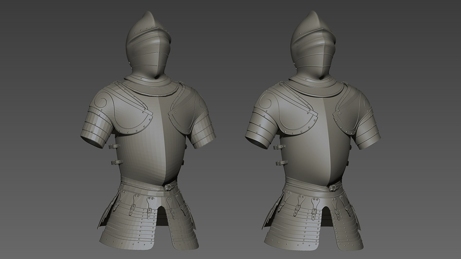 Medieval Armour ZBrush Project 3D Model - TurboSquid 1719625