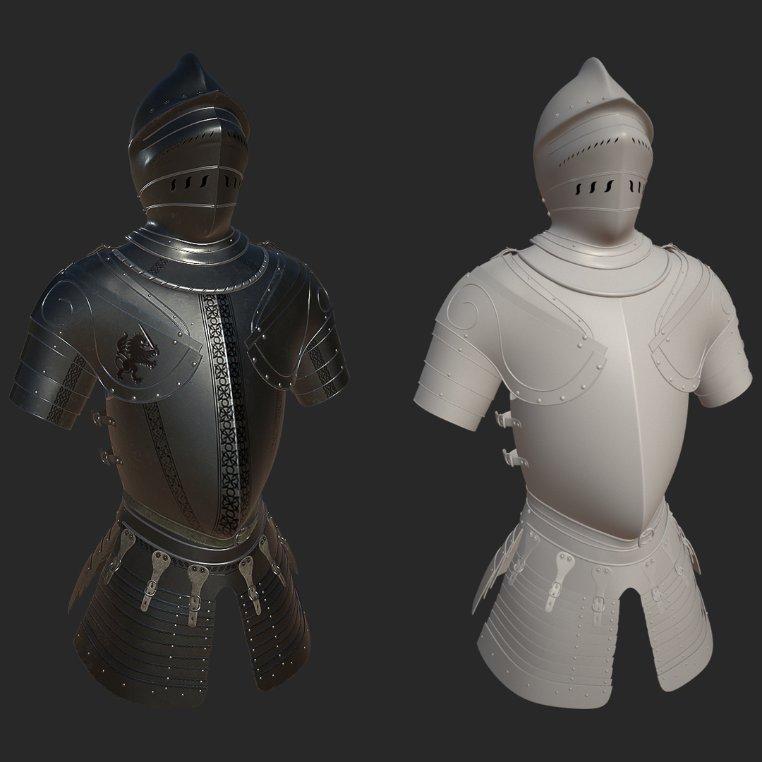 Projeto Medieval Armor ZBrush Modelo 3D - TurboSquid 1719625