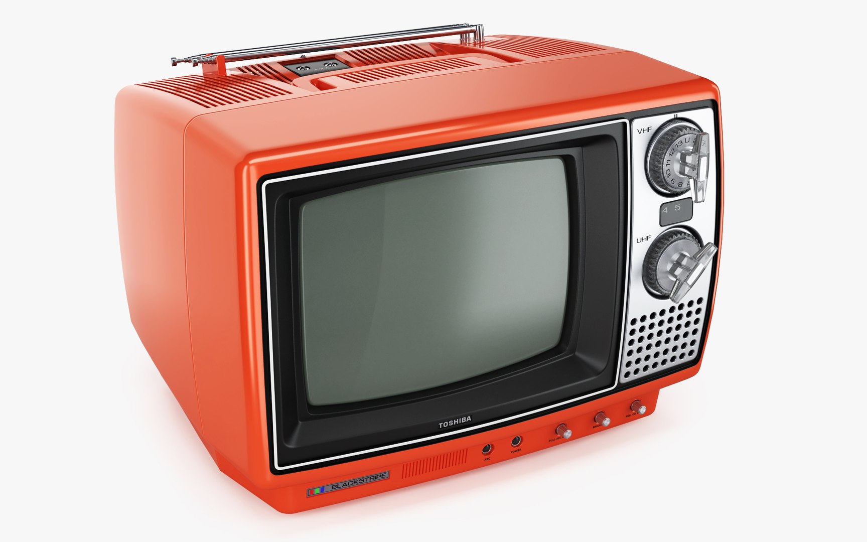 3d Retro Portable Tv Toshiba