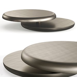 3D model Cattelan Italia Yo-Yo Brushed Bronze Coffee Table