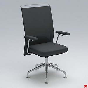 chair office 3d 3ds