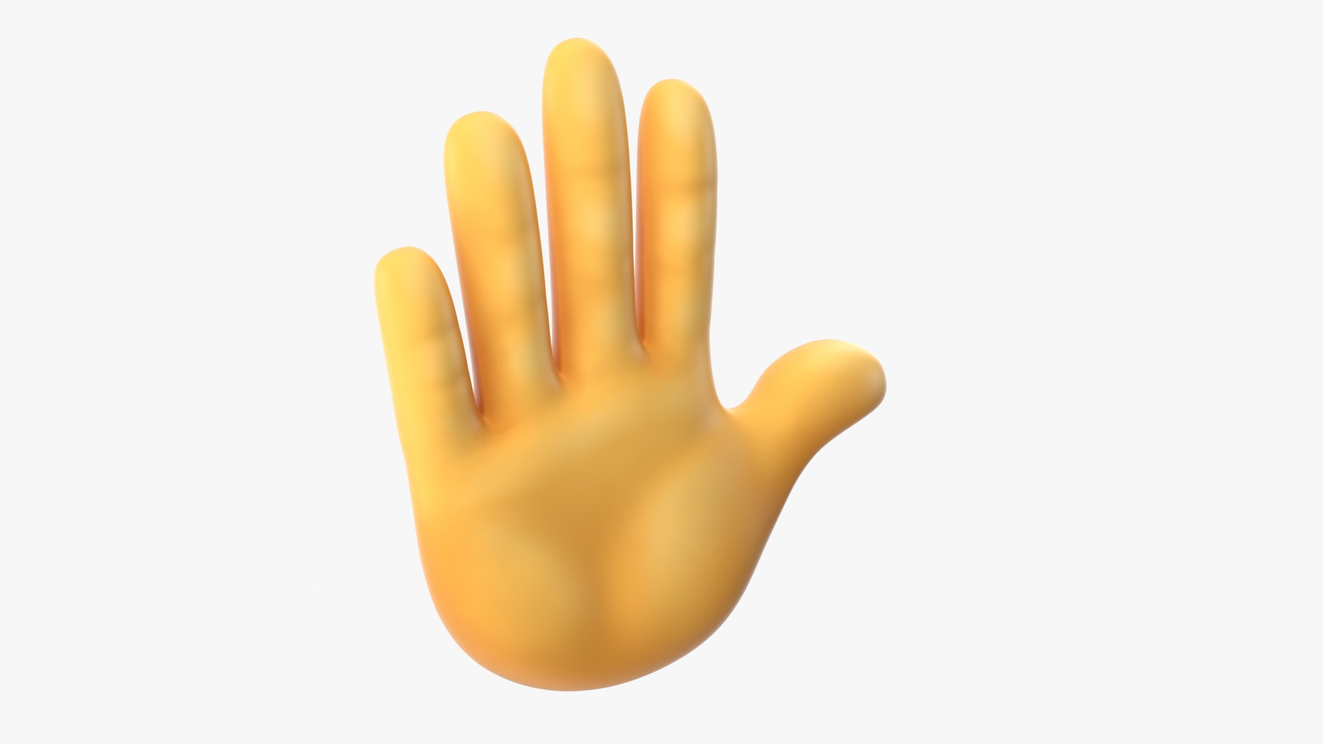 3D Model Raised Hand Emoji - TurboSquid 1549633