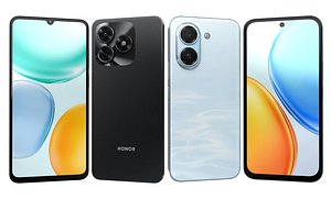 3D Honor Play 80 Plus Aqua Blue And Play 70C Black model