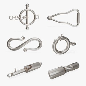 Silver Jewelry Clasps Collection 5