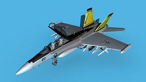 3D Boeing FA-18F Super Hornet V01