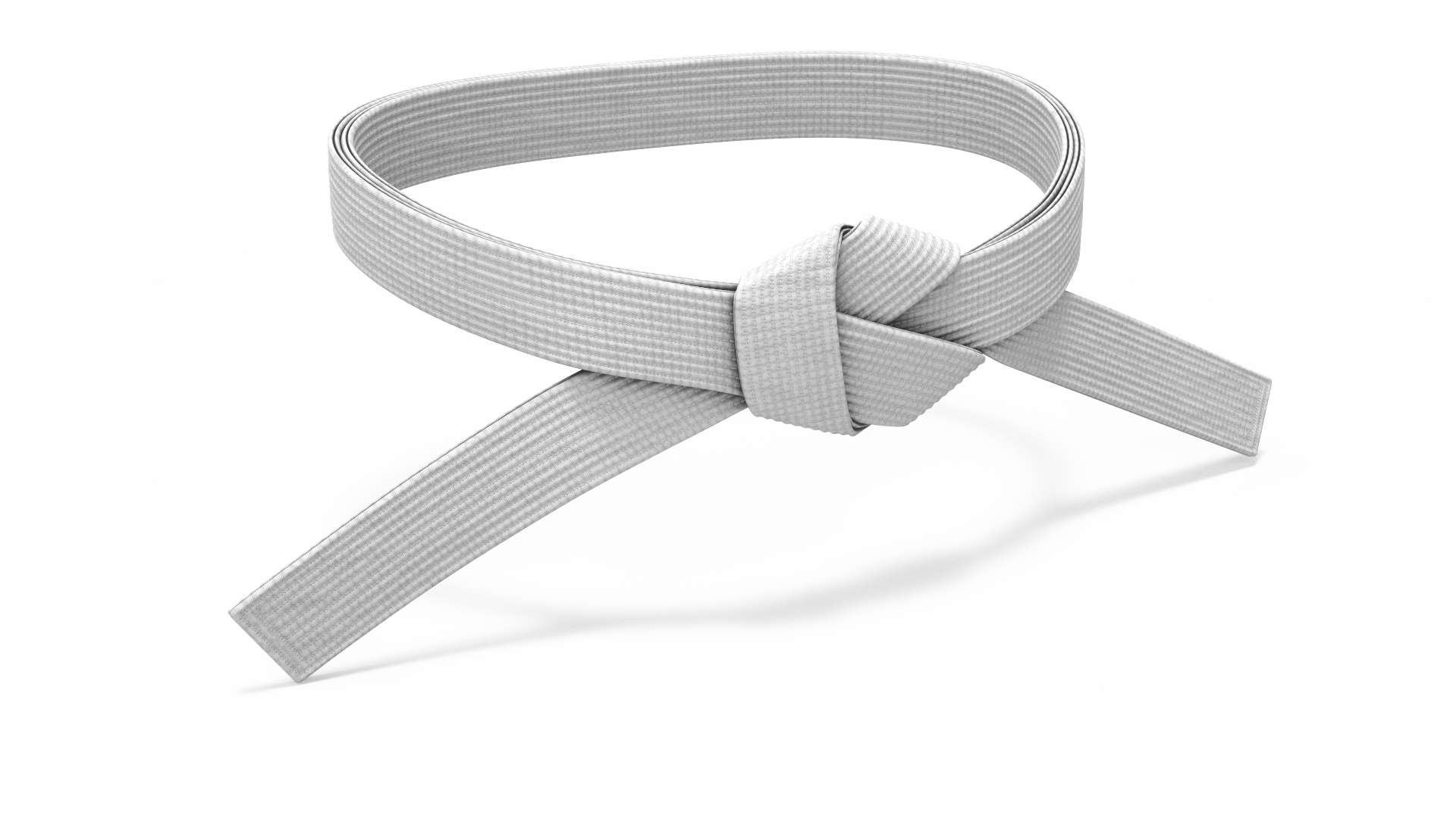 Martial Arts Waist Belt White Model TurboSquid 2133256