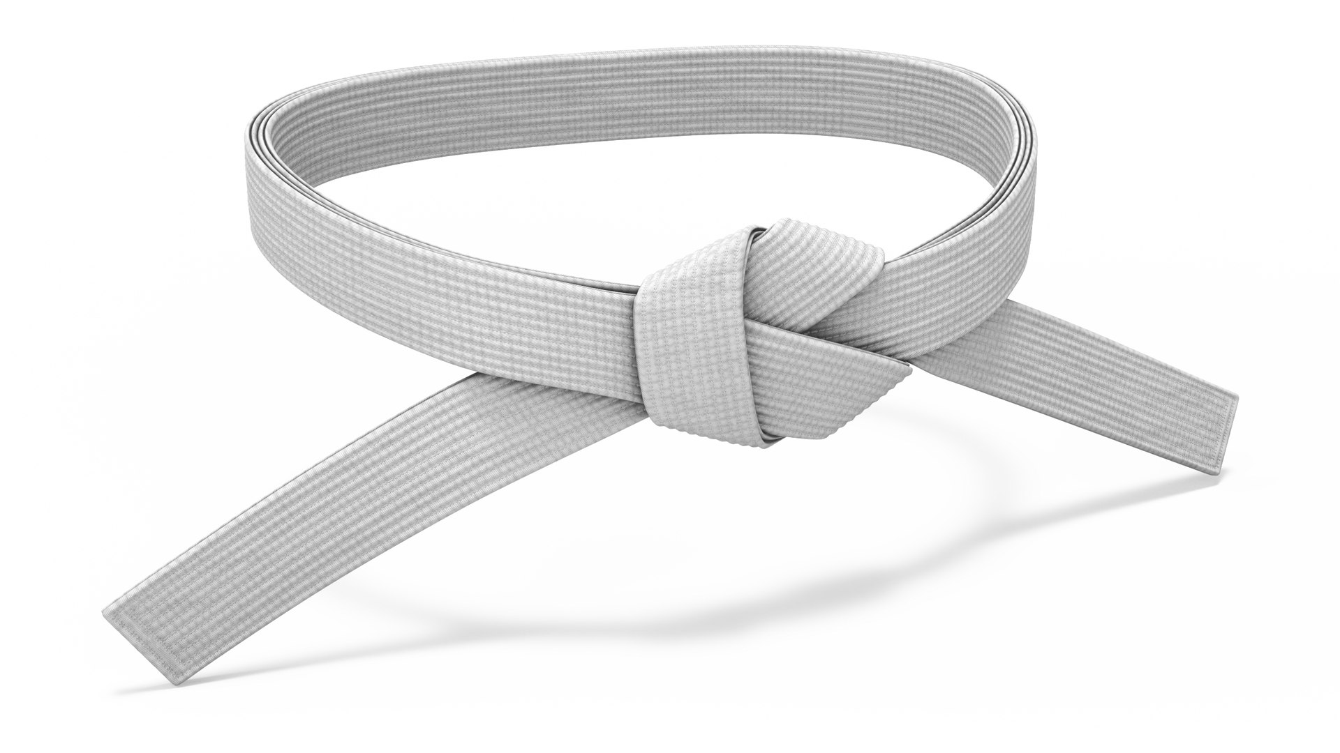 Martial Arts Waist Belt White model TurboSquid 2133256