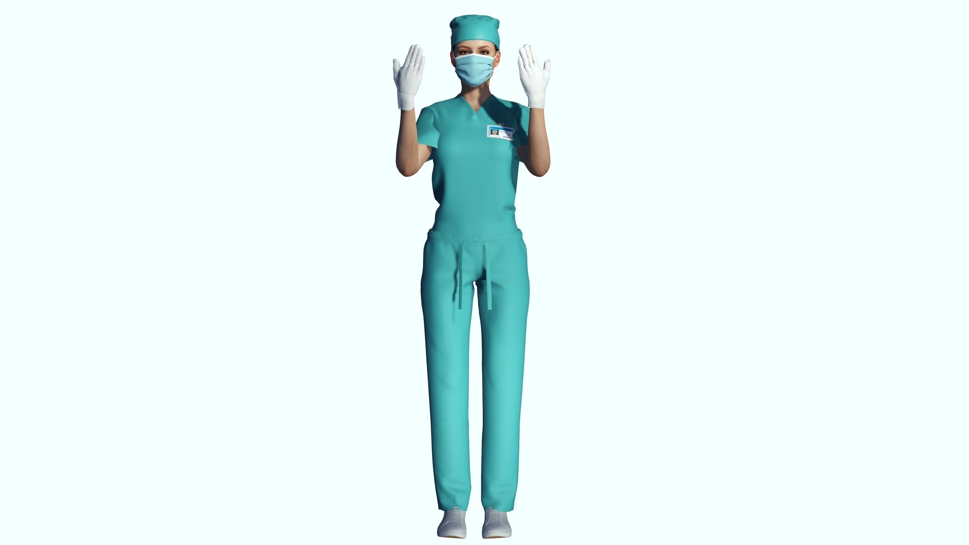 Female Surgeon Woman Nurse Rigged Doctor 3D Model - TurboSquid 2286114