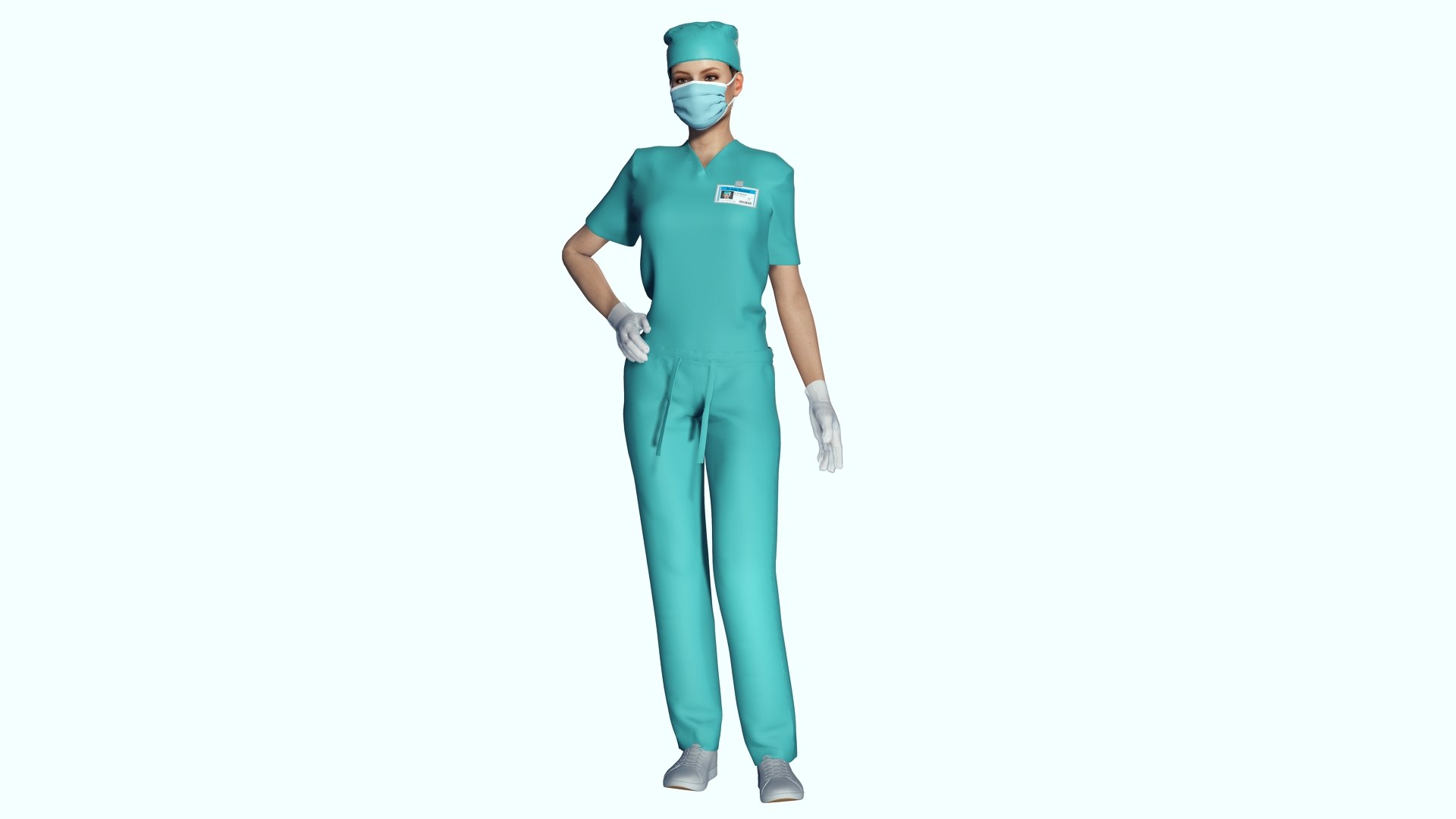 Female Surgeon Woman Nurse Rigged Doctor 3D Model - TurboSquid 2286114