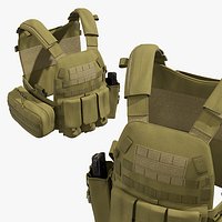 Ranger Green Tactical Vest with Ammo Mag