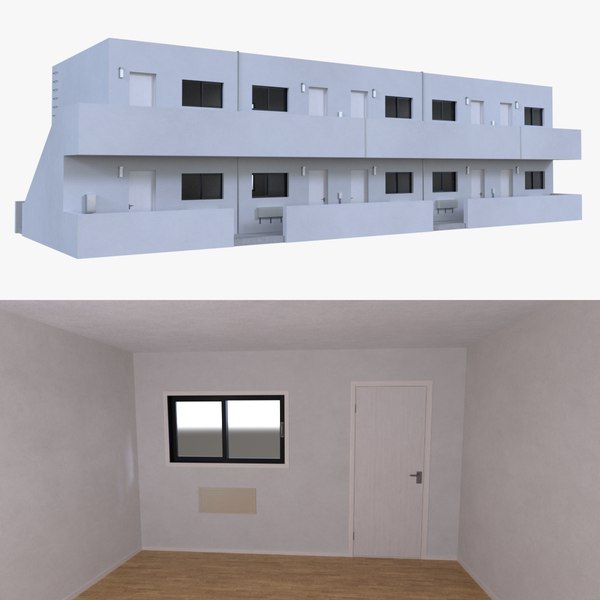 3d motel interior