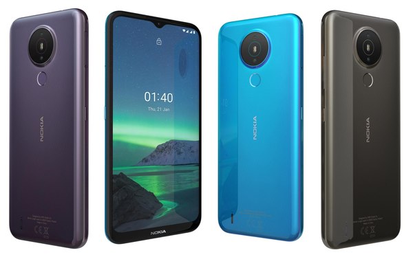 3D nokia 1 4 colors model