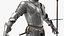 3D medieval knight plate armor model