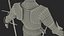 3D medieval knight plate armor model