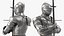 3D medieval knight plate armor model