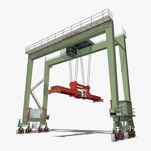 gantry crane 3d max