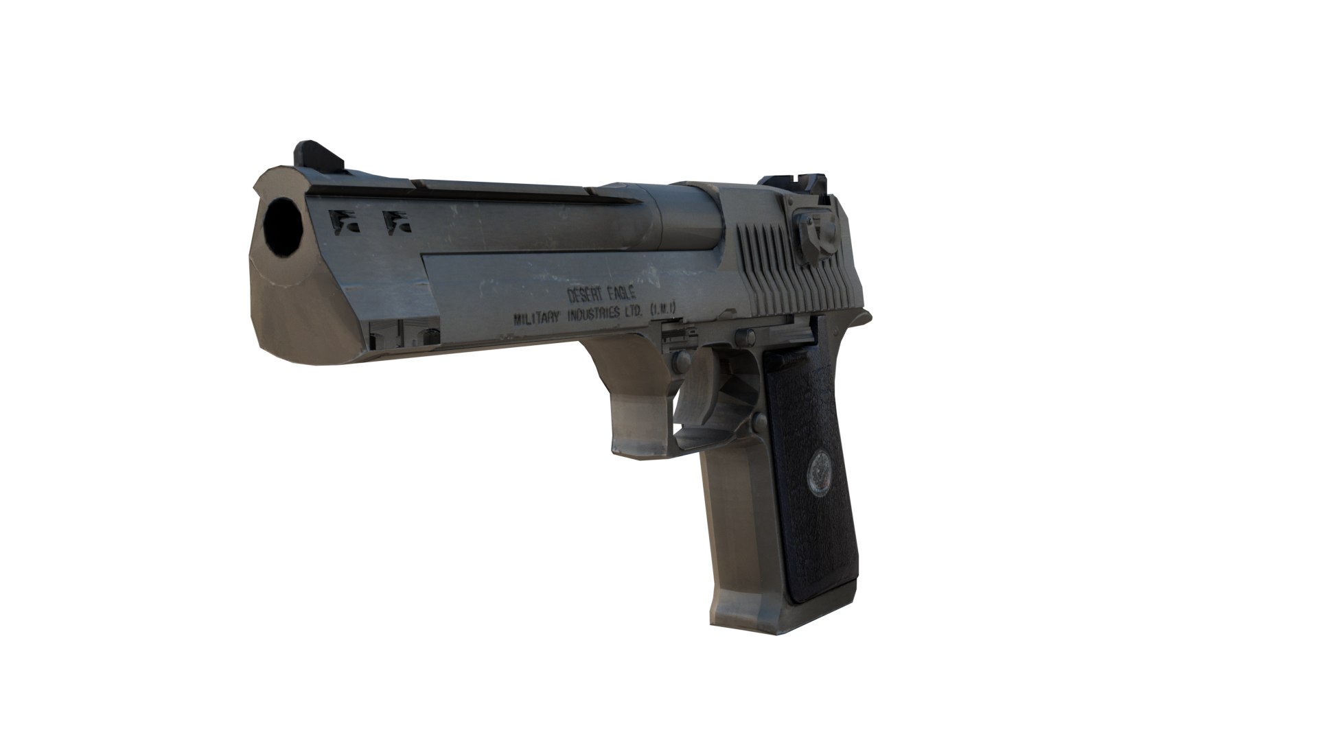 3D Desert Eagle 3D Model High Quality Pistol Game Ready Rigged Model ...