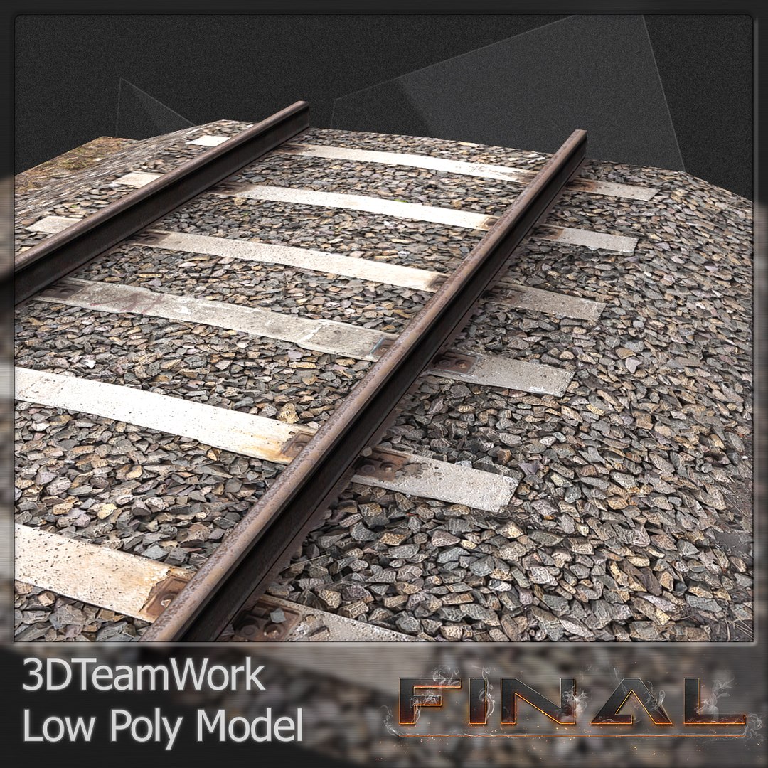 3dsmax Final Train Rail V01