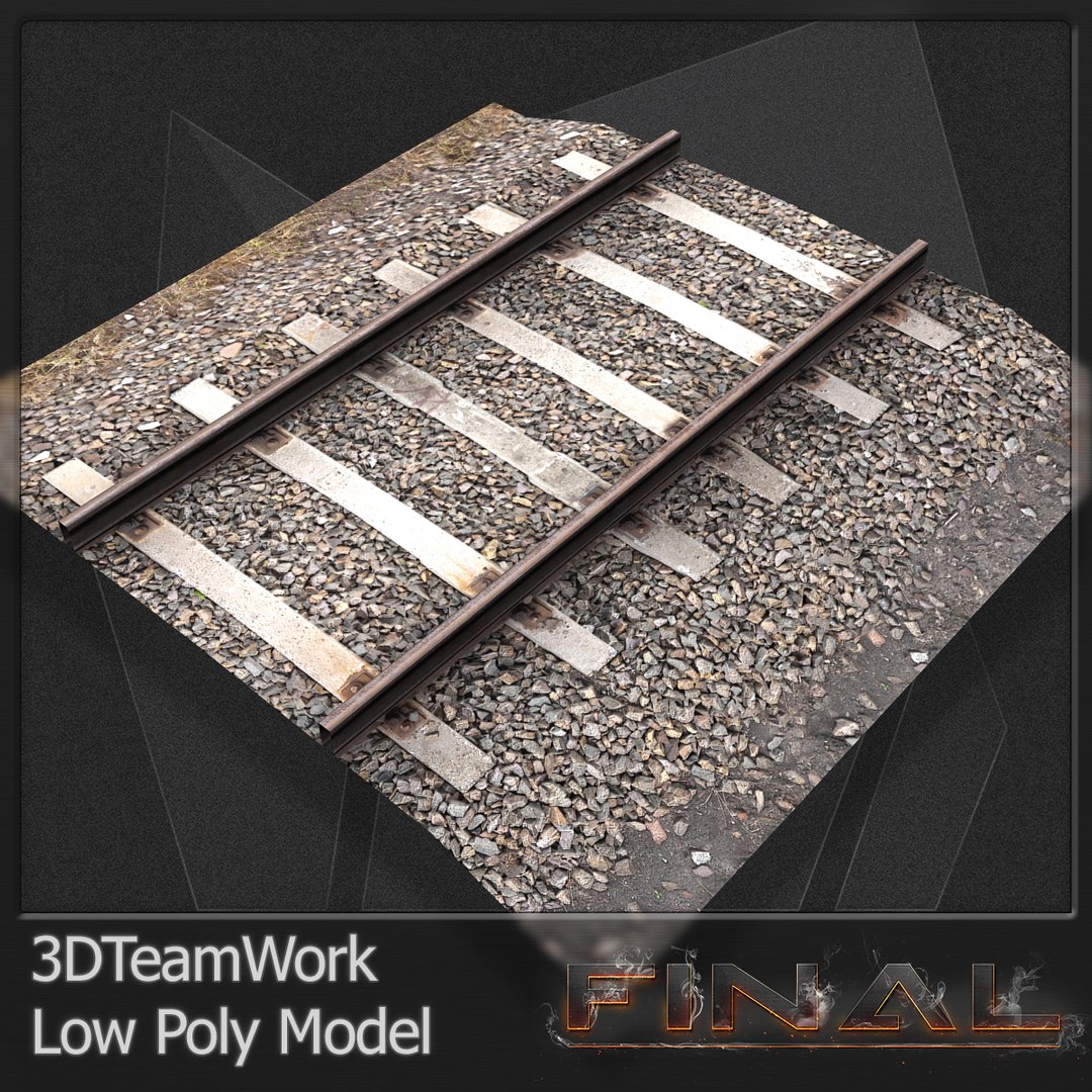 3dsmax Final Train Rail V01