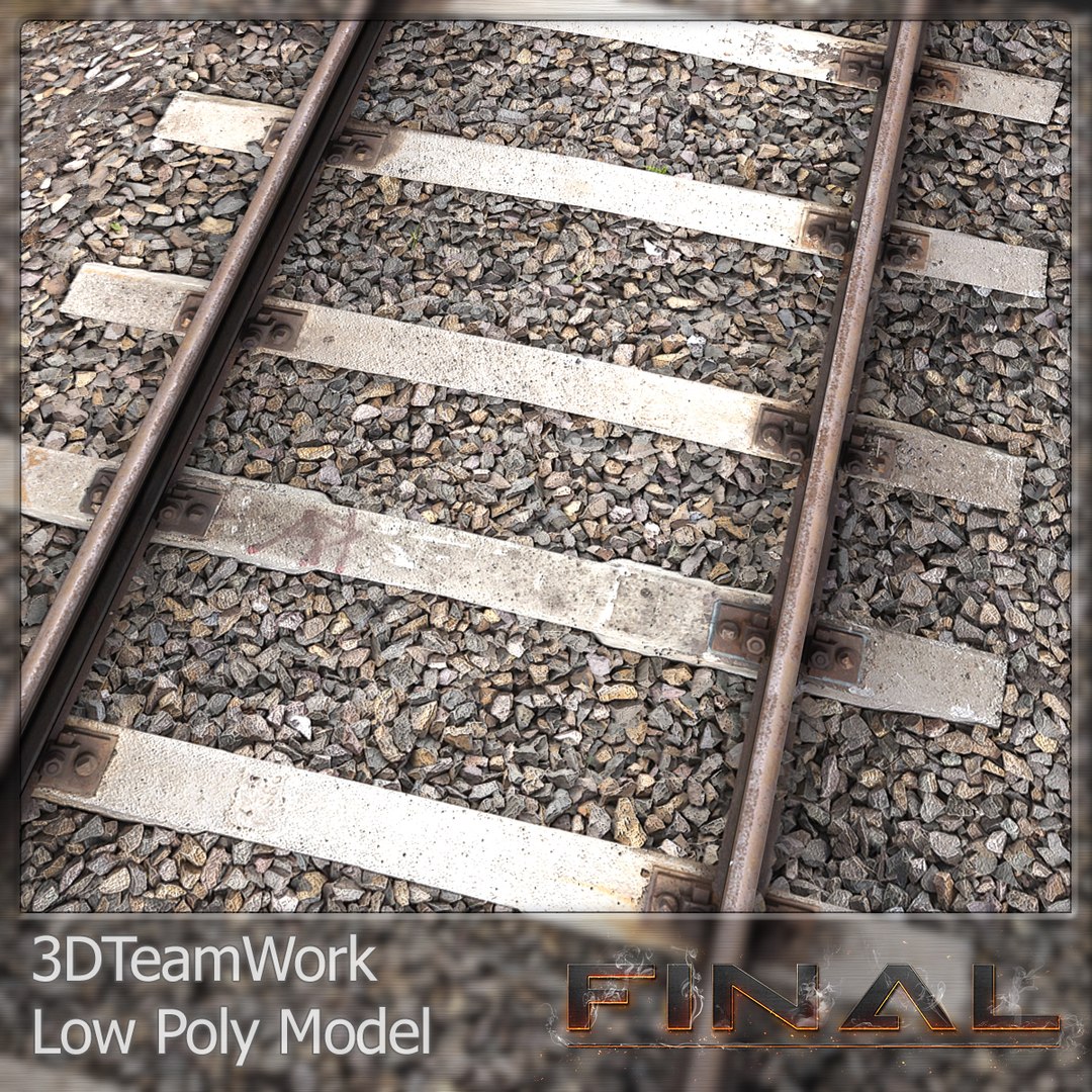 3dsmax Final Train Rail V01