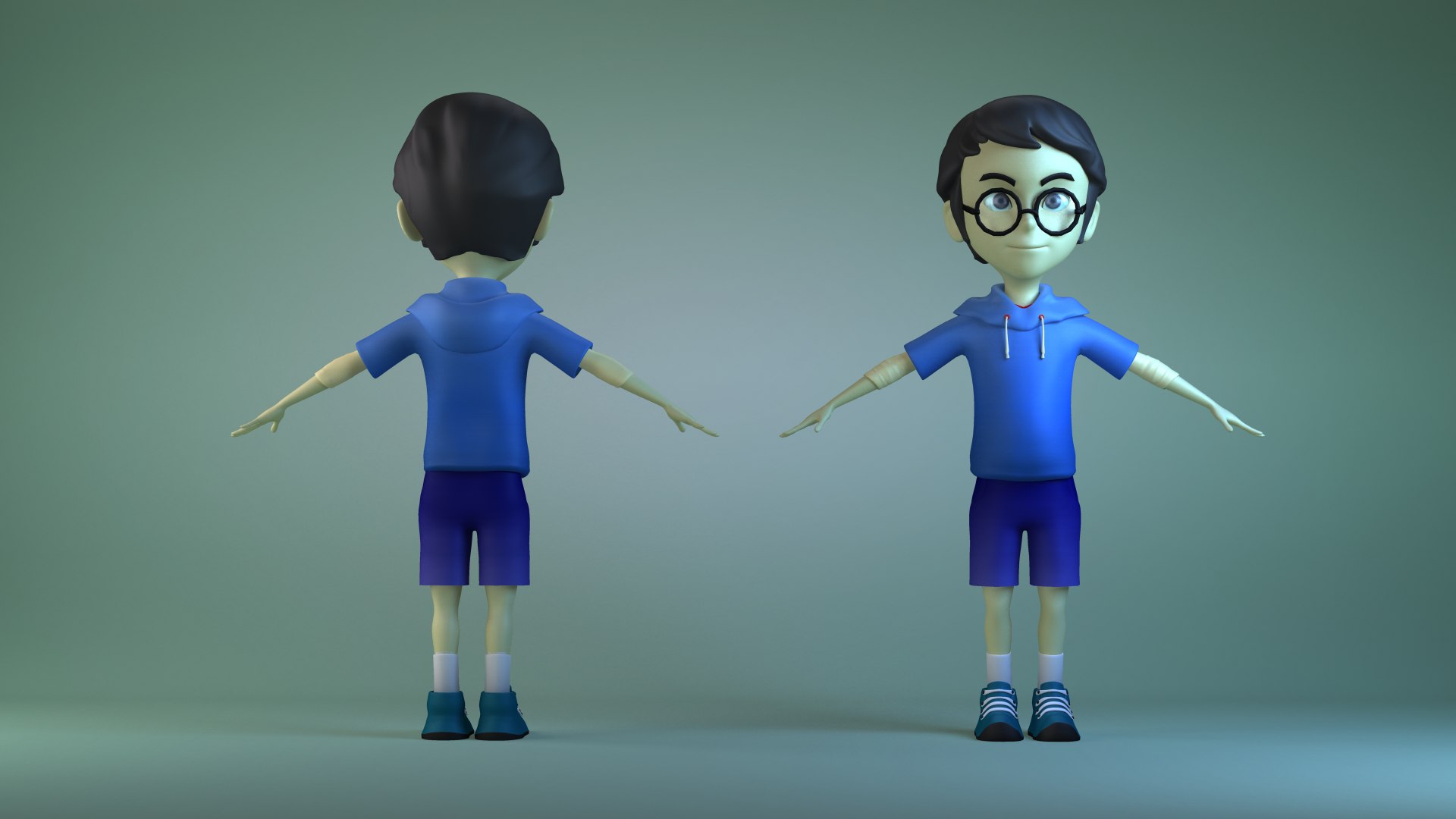 3D Animated Characters Schoolchildren Little Boys Model - TurboSquid ...