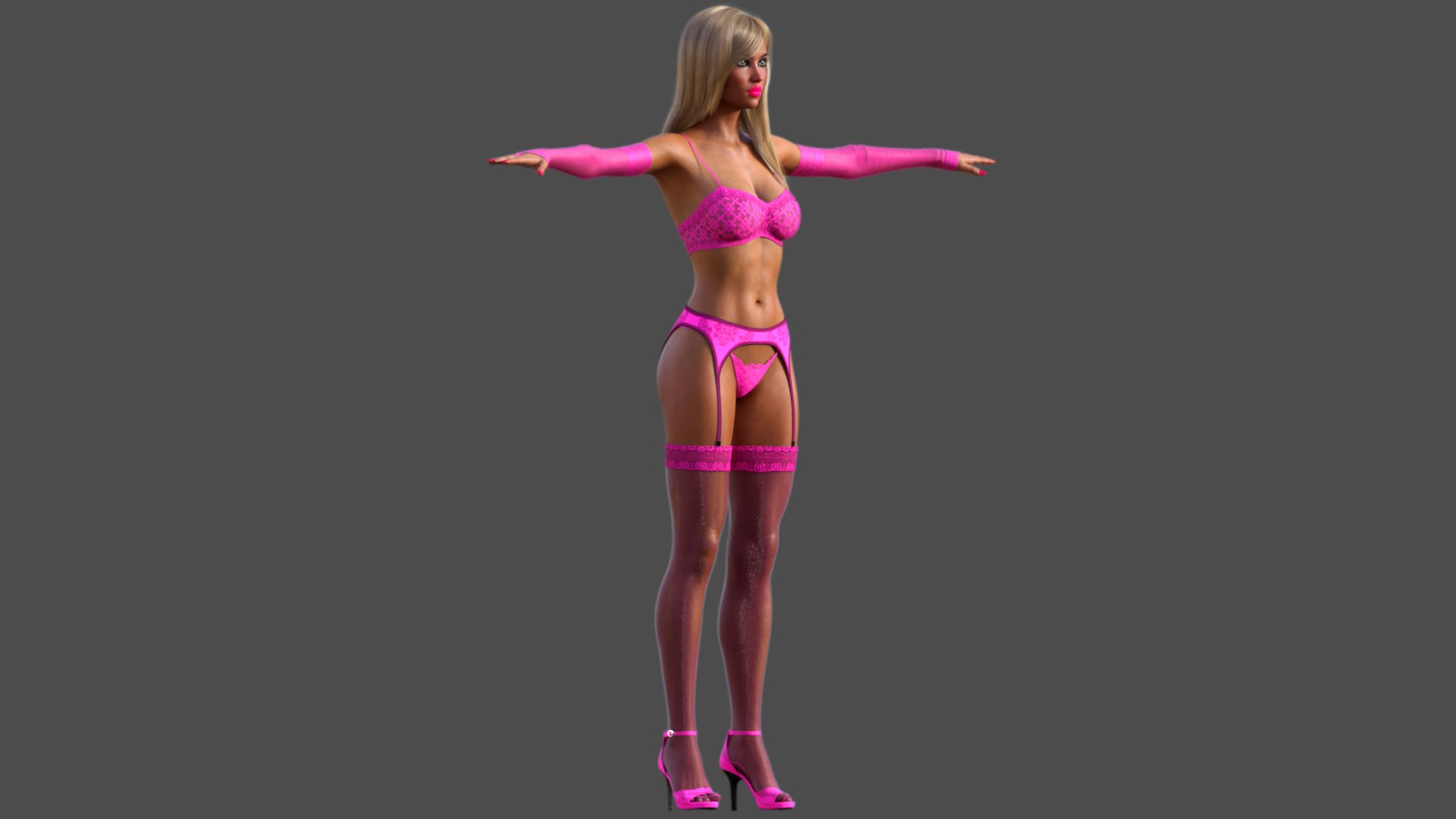 Garota sexy realista em lingerie Modelo 3D - TurboSquid 2068665