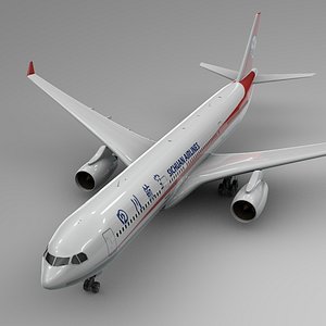 airbus a330-300 sichuan airlines 3D model