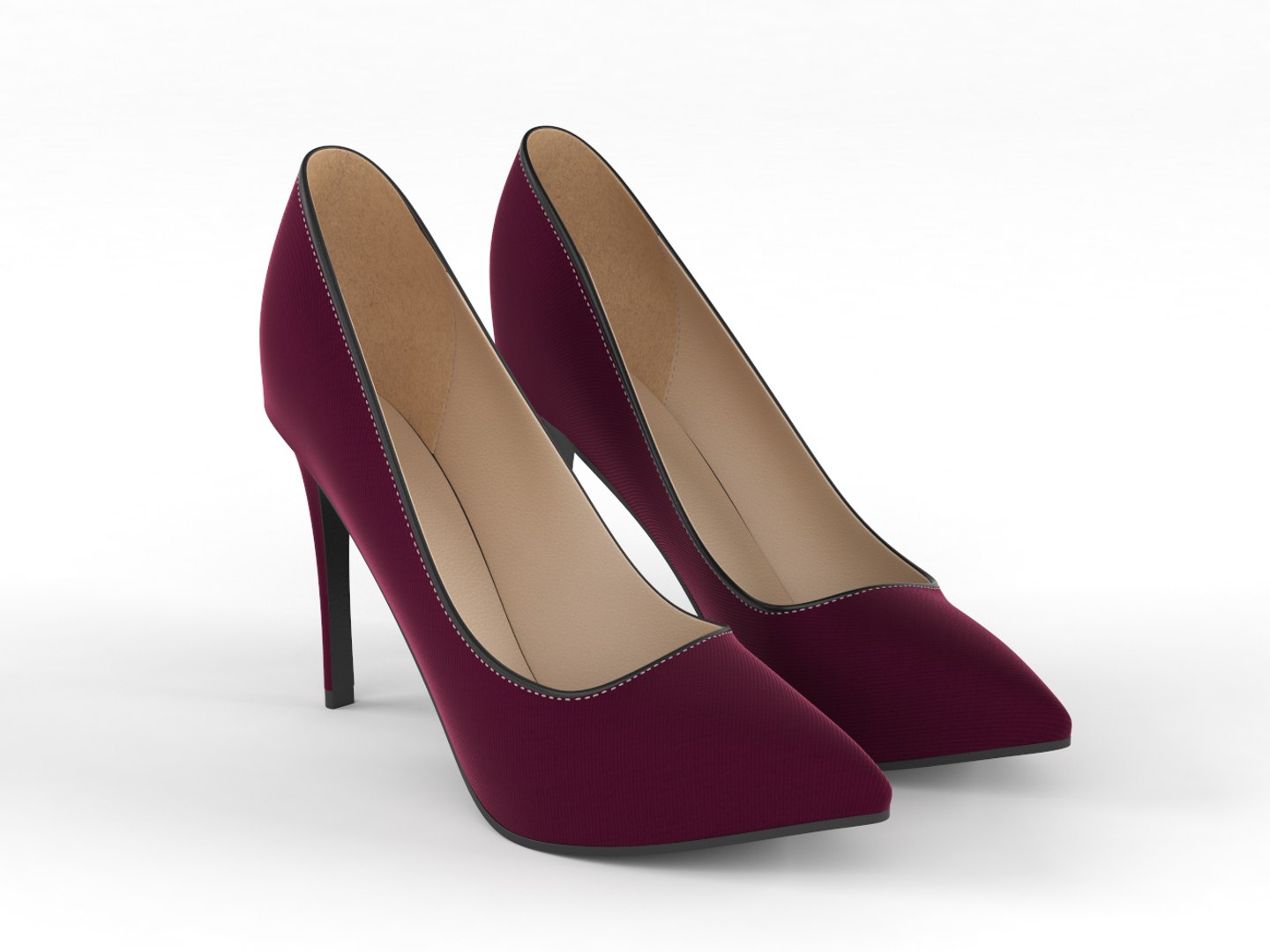 3D realistic women shoes - TurboSquid 1409959