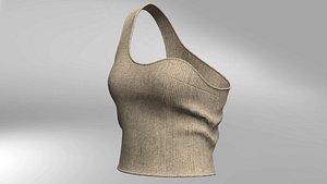 Autumn womens thin ribbed knit sleeveless shirt