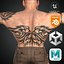 Modello 3D truccato di Warrior Man realistico