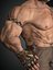 Modello 3D truccato di Warrior Man realistico