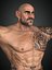 Modello 3D truccato di Warrior Man realistico